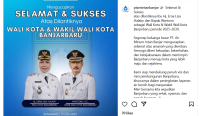 PTAM Intan Banjar Sampaikan Selamat Atas Pelantikan Lisa-Wartono, Siap Dukung Visi Misi