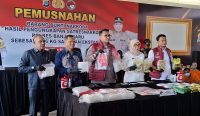 Tangkap 19 Tersangka, Polres Banjarbaru Musnahkan Sabu 22,6 Kilogram