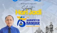 PTAM Intan Banjar Ucapkan Selamat Harjad 75 Kabupaten Banjar
